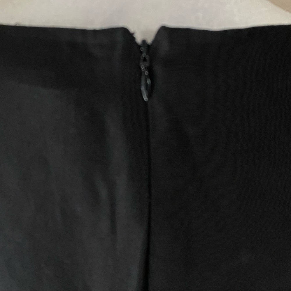 Ann Taylor Size 4 Linen Blend Black Dress Maxi Sleeveless LBD Back Zip & Slit - Picture 7 of 10